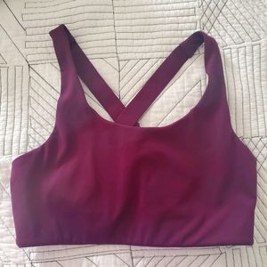 Girlfriend collective Medium plum Simone bra